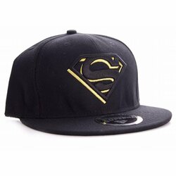 SUPERMAN - Cap DC Comics Golden Logo - Black