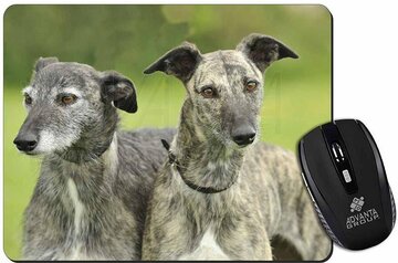 2 Lurcher honden (kruising windhond ) Muismat