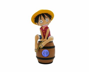 ONE PIECE - Luffy on a Barrel - LED Light-Up Alarm Clock - 27 cm